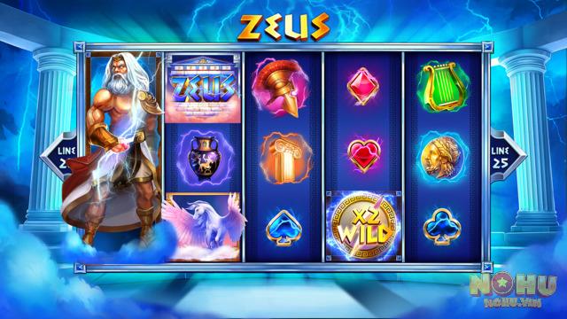 Giao diện chơi slot hũ Zeus siêu thú vị