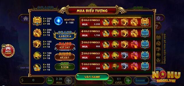 Kho biểu tượng game Kho báu tứ linh