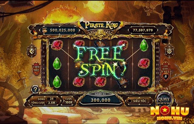 Quay slot Pirate King có luật chơi siêu đơn giản